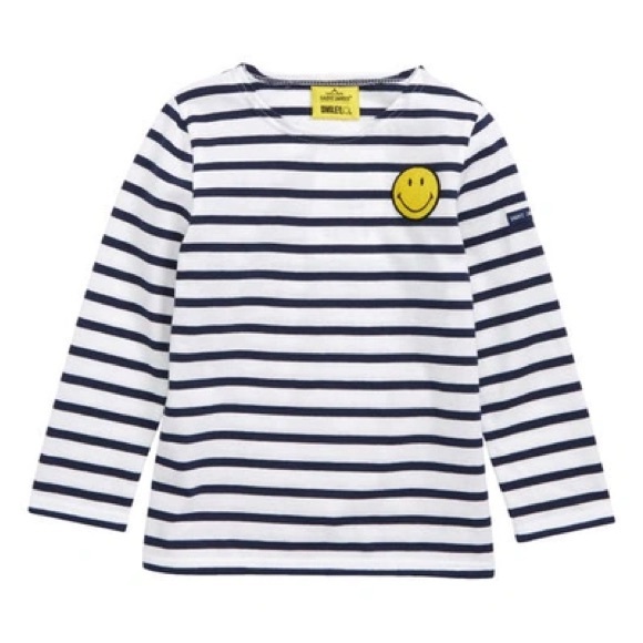 SAINT JAMES x Smiley Smiley iconic sailor striped shirt for children - Picture 5 of 5